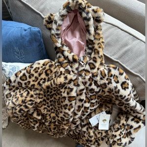 Girls Tucker and Tate leopard print coat
